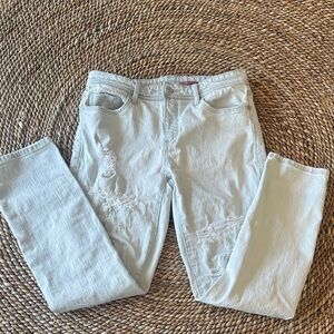 Pilcro Light Blue Straight Leg Jeans